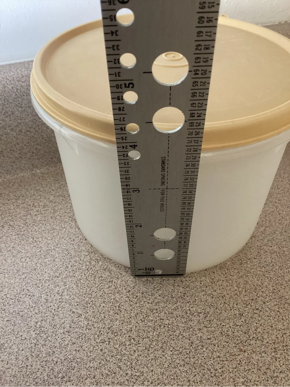 Set of 2 Vintage 1970’s Round Sheer Storage Containers